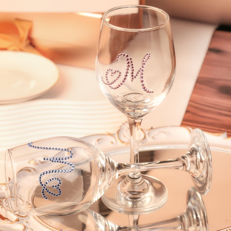Light Green Diamond Champagne Wedding Flute Wine Glass With Your Name Gift For Bride And Groom - Image 5