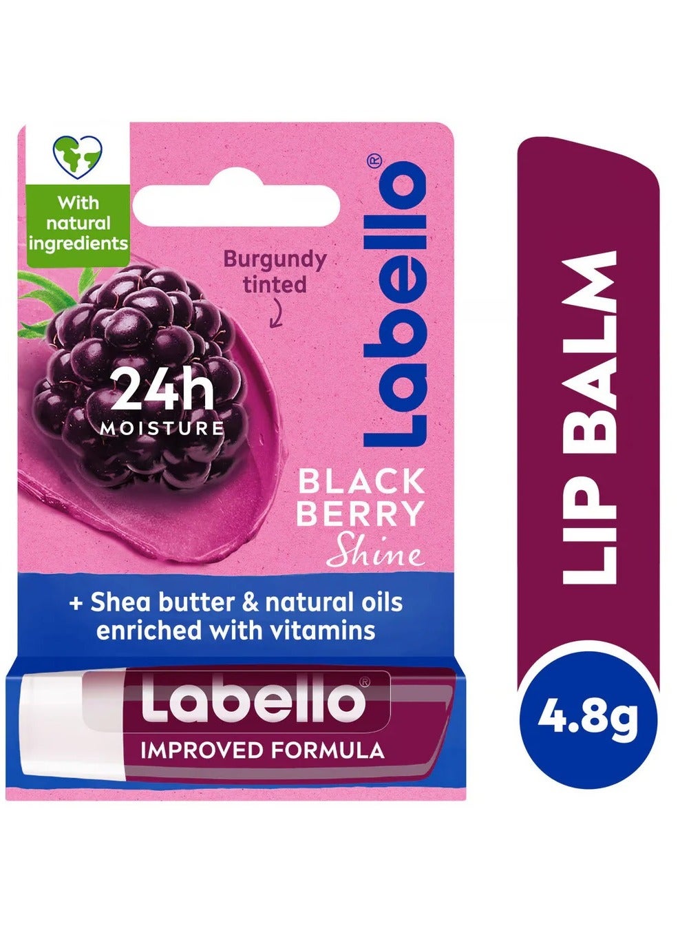 Labello 24h Moisture Lip Balm Blackberry Shine 4.8 g