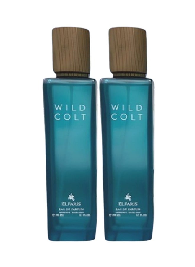 الفارس 2 قطع عطر وايلد كولت للرجال 200 مل  - Image 1