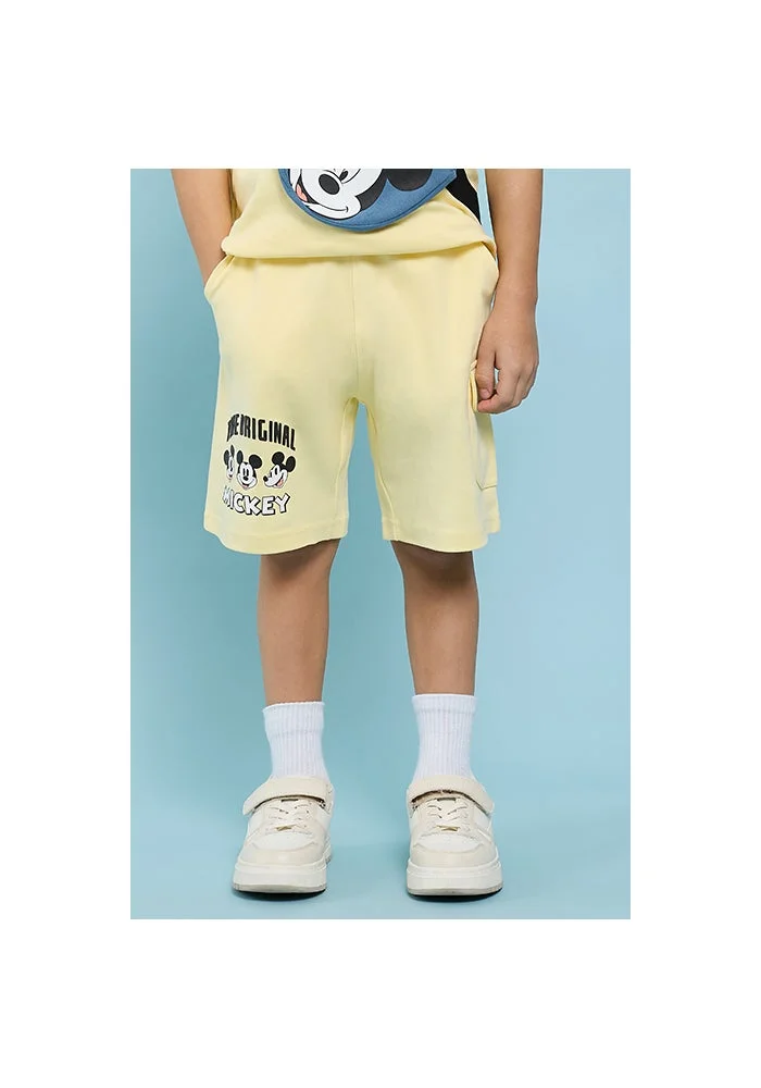 أر أند بي Mickey Mouse Print Shorts with Drawstring Waist