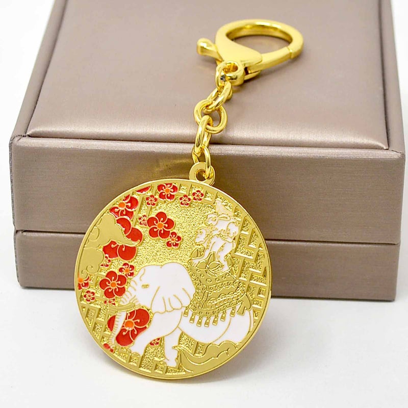 Fengshuibringluck Feng Shui Powerful Friendship Keeper Four Friends Talisman Keychain - Image 4