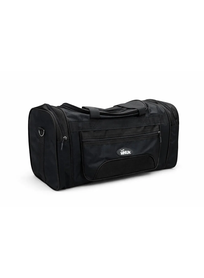 MNUK MNUK Travel Duffel Bag Carry on Bag with Shoes Compartment for Men and Women, Weekend Overnight Bag Sports Gym Bag (Small-20inch) Black