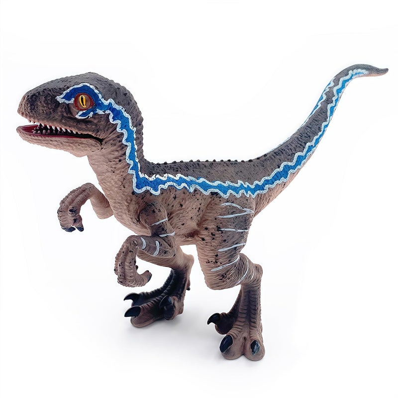 Gemini&Genius Dinosaur Toys Baby Velociraptor with Movable Jaw and Hands, Cake Topper, Collectible Action Figure, Birthday Gifts and Party Supplies for Kids - Image 1