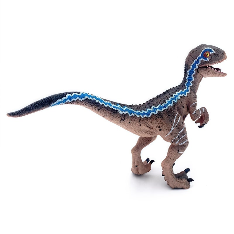 Gemini&Genius Dinosaur Toys Baby Velociraptor with Movable Jaw and Hands, Cake Topper, Collectible Action Figure, Birthday Gifts and Party Supplies for Kids - Image 2