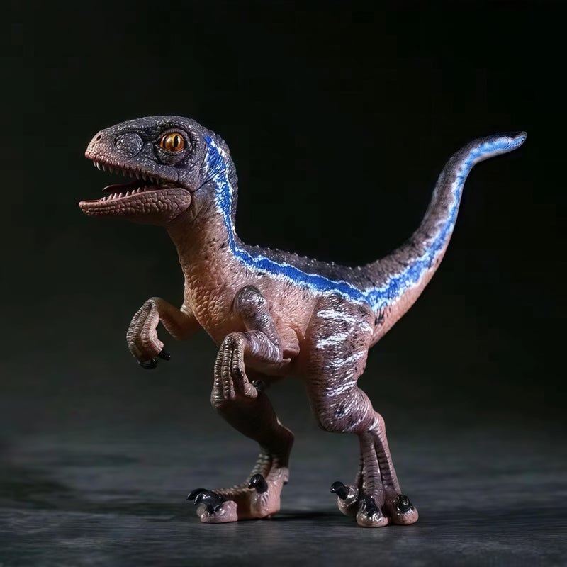 Gemini&Genius Dinosaur Toys Baby Velociraptor with Movable Jaw and Hands, Cake Topper, Collectible Action Figure, Birthday Gifts and Party Supplies for Kids - Image 5