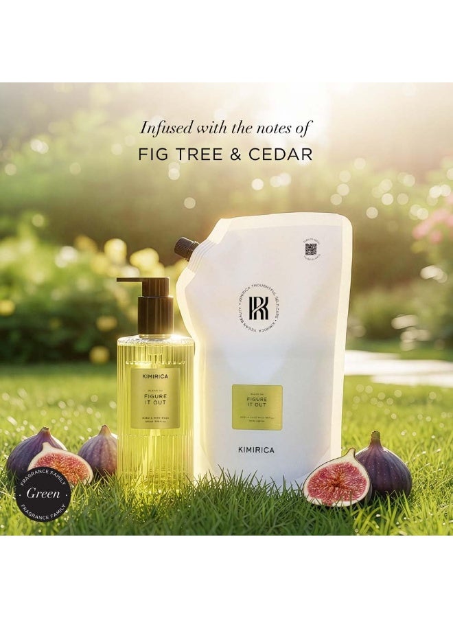 Kimirica Figure It Out Body and Hand Wash 700ml Spout Pouch | Hydrating & Nourishing Cleanser | With Fig, Cedarwood & Vitamin E - Image 2