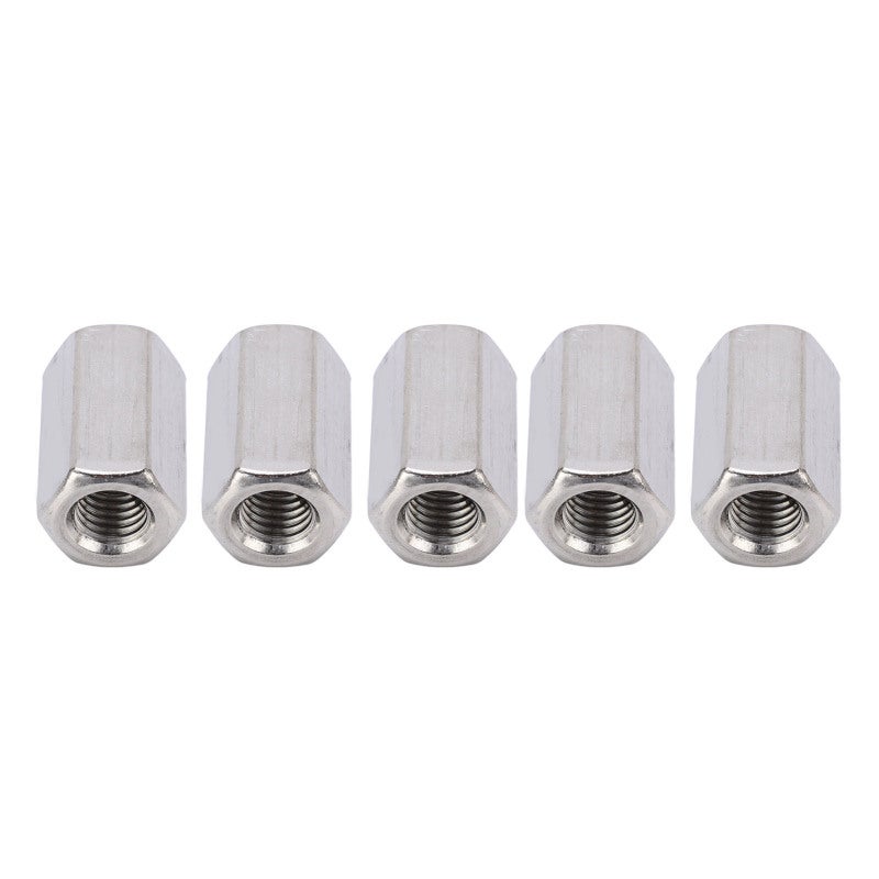 5PCS Hex Coupling Nut M10 X 1.5 17 L30mm Rustproof Stainless Steel Connector Nut for Threaded Rod - Image 2