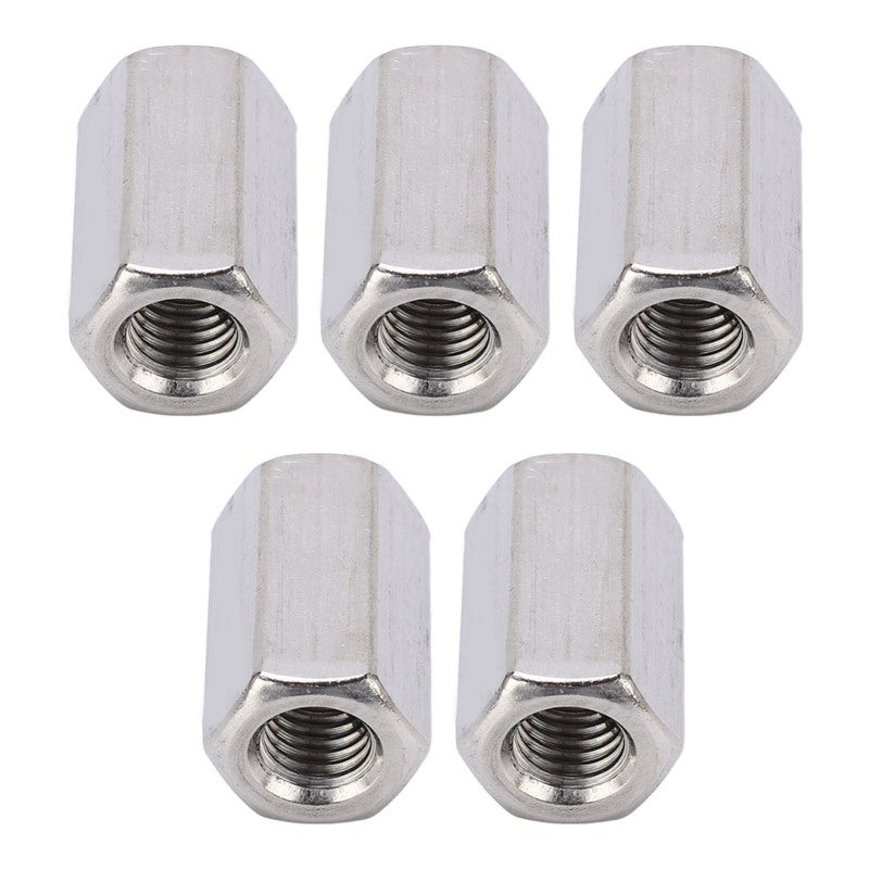 5PCS Hex Coupling Nut M10 X 1.5 17 L30mm Rustproof Stainless Steel Connector Nut for Threaded Rod - Image 3