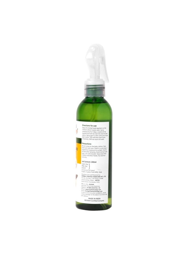 هيربال إستراتيجي Herbal Strategi Lizard Repellent Spray - 200ml | Smarter way to Shuu Lizards away | 100% Herbal and Chemical free | Baby and Pet safe | Certified Ayurvedic | Effective on all types of Lizards - Image 2