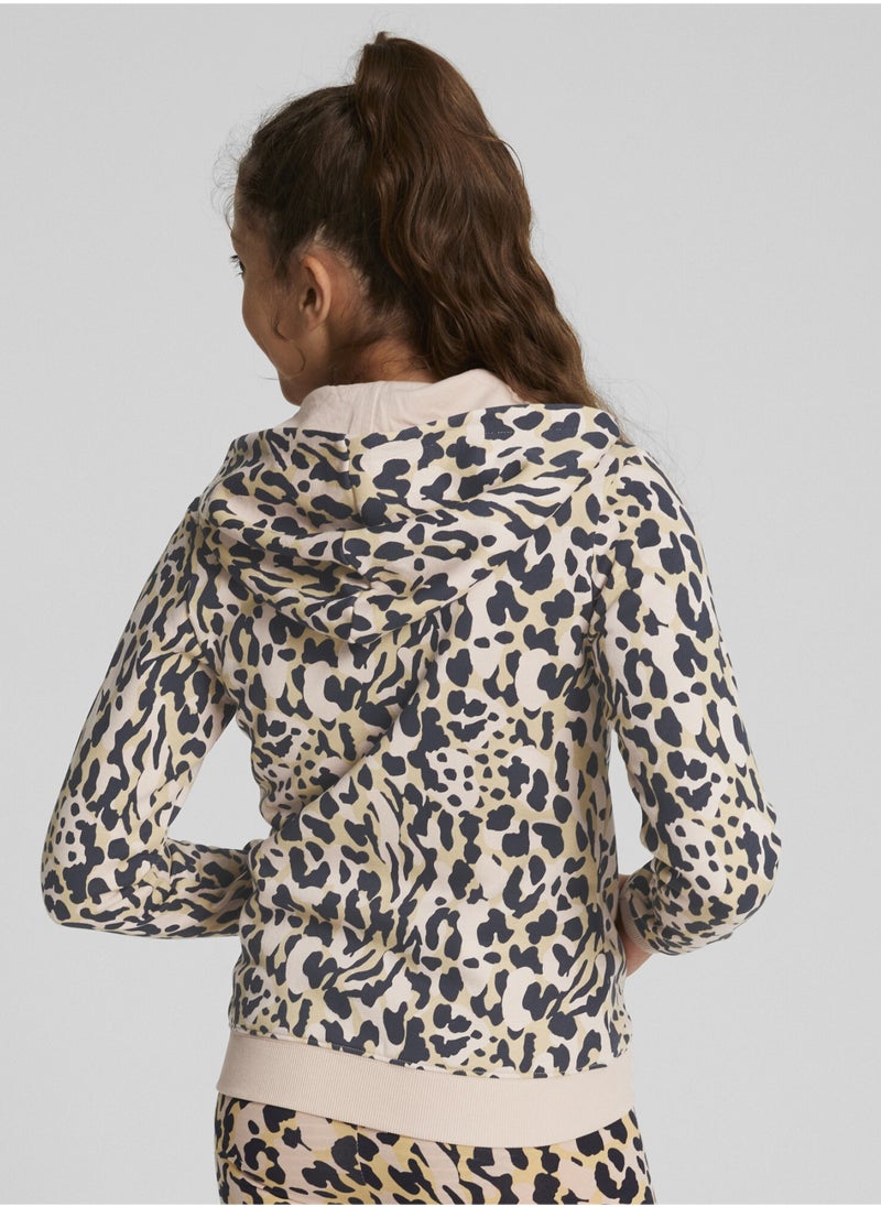 PUMA Alpha Printed Full-Zip Girls Longsleeve Hoodie  - Image 4