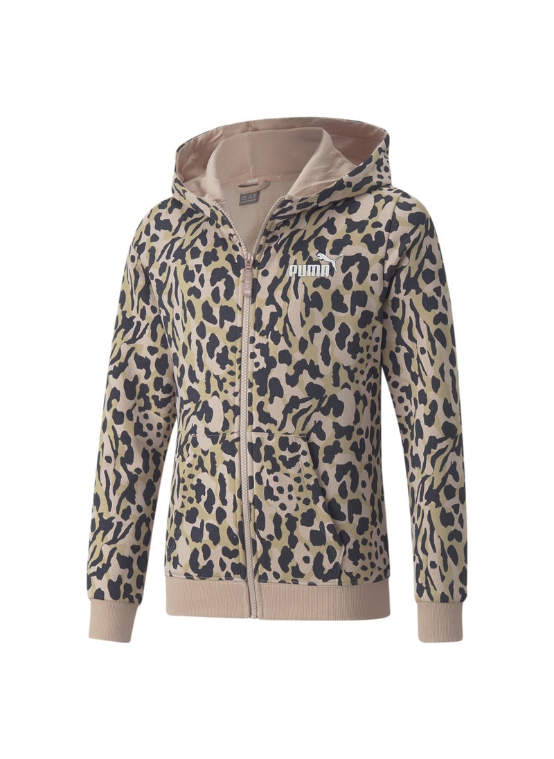 PUMA Alpha Printed Full-Zip Girls Longsleeve Hoodie  - Image 5