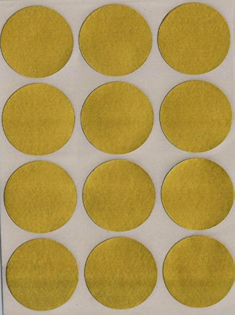 IMPRINT Round Shape Golden self Adhesive Sticker 25 mm Dia 80 Pcs - Image 2