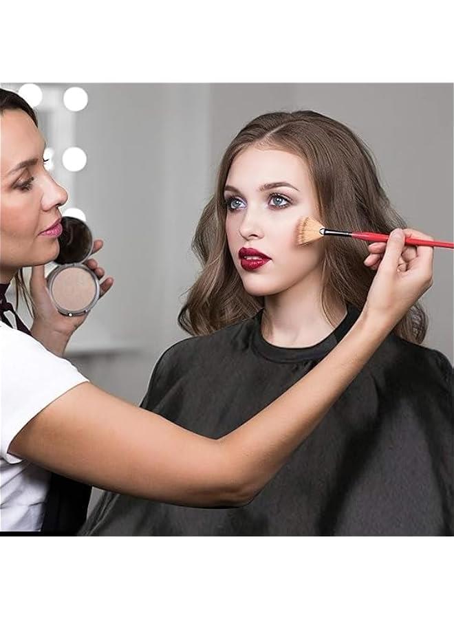 معطف تجميل أسود، زي مقصود قصير لصالو التجميل، مريلة خفيفة لتصفيف اللحية، مريلة تجميل قصيرة، معطف شا للتصفيف للفا التجميلي، الجميلة. - Image 2