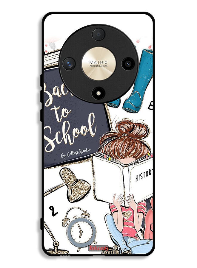 Tolwak Honor X9b Protective Case Cover Back To School Girl Reading History - Image 1