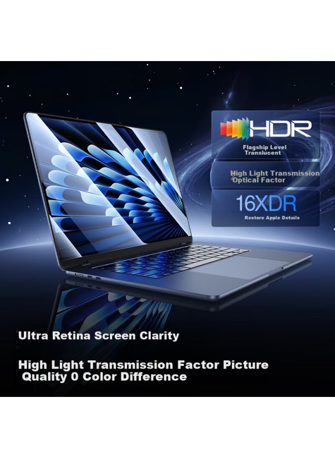 Smartdevil Apple Macbook Air Screen Protector 13.6 Inch Tempered Glass Film For M4/m3/m2 Models Laptop Protection Anti-scratch Wear-resistant High Definition - Image 4