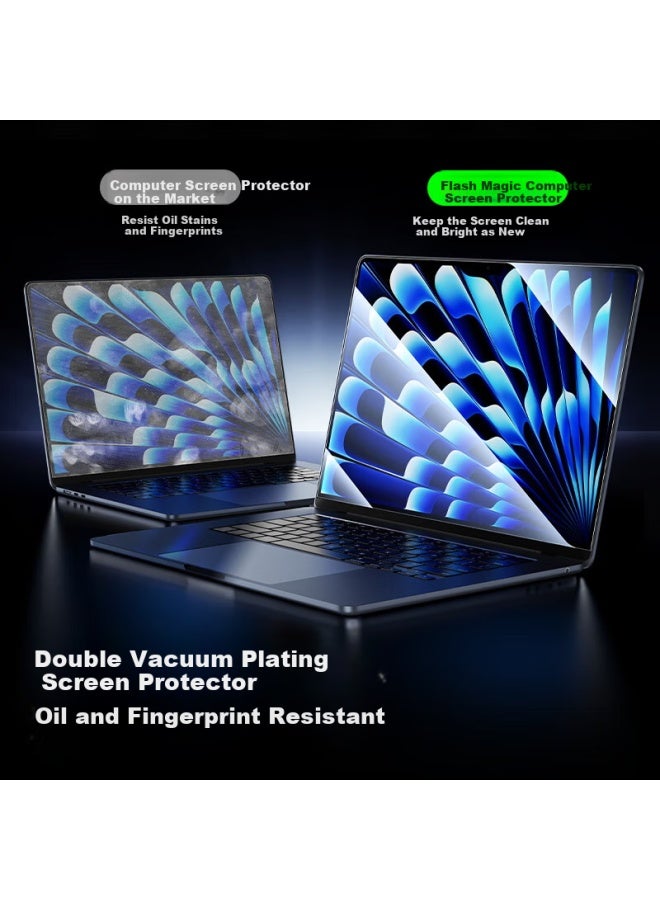 Smartdevil Apple Macbook Air Screen Protector 13.6 Inch Tempered Glass Film For M4/m3/m2 Models Laptop Protection Anti-scratch Wear-resistant High Definition - Image 5