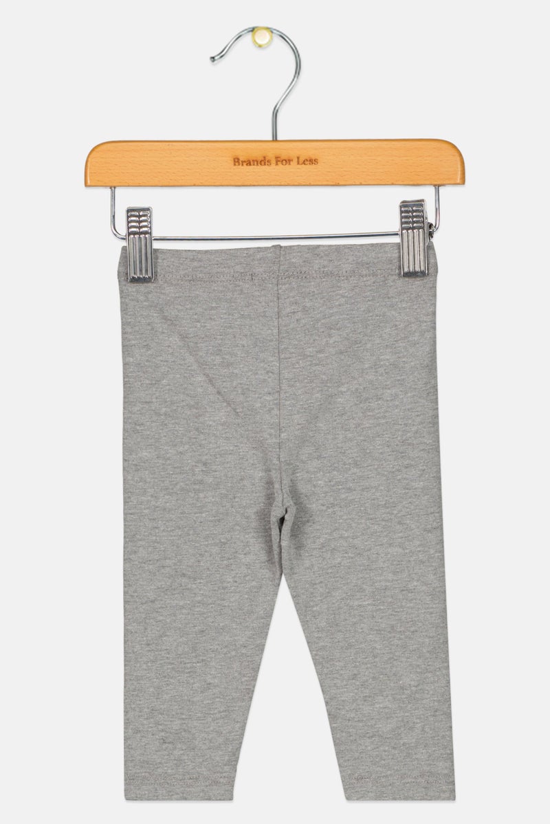 Fox Toddlers Girl Heather Pull On Pants, Grey  - Image 2