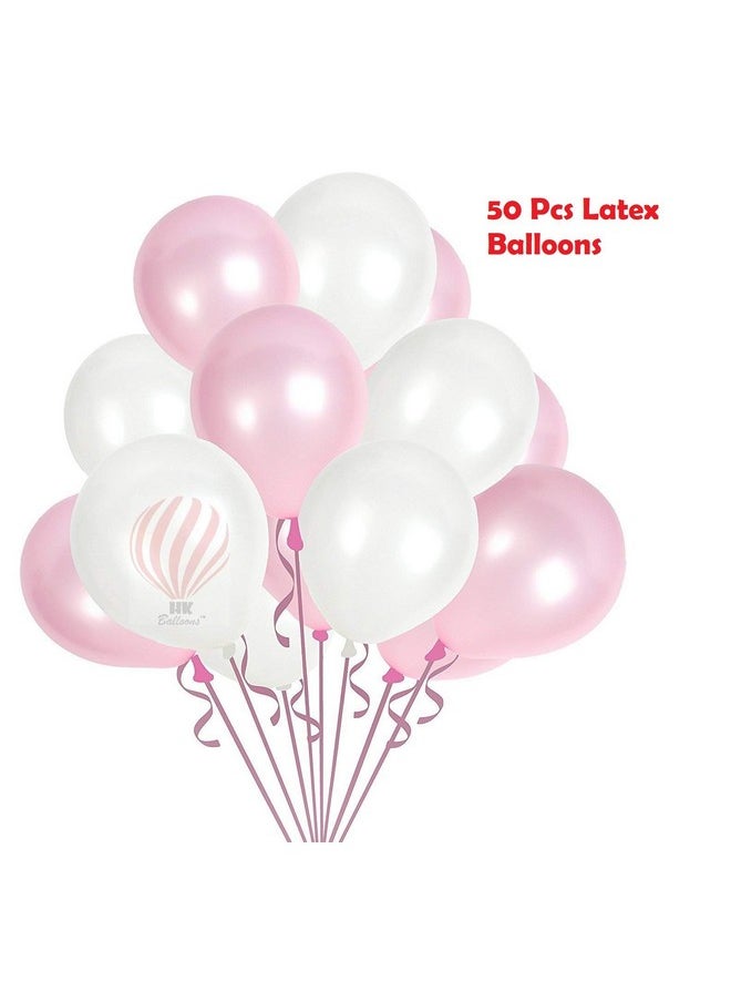 هونج كونج بالونز مجموعة من 62 قطعة من لافتات الذكرى السنوية السعيدة باللون الأبيض من HK Balloons مع بالونات من رقائق معدنية على شكل قلب ومروحة ورقية، مجموعة من عناصر الديكور للمنزل أو غرفة النوم للزوج والزوجة  - Image 5