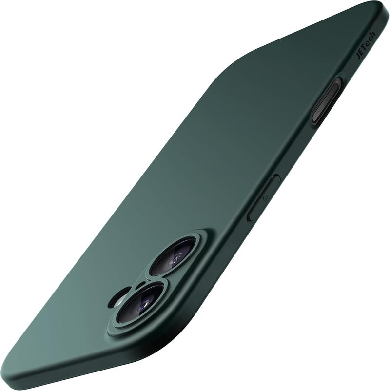 حافظة JETech الرفيعة لـ iPhone 17 مقاس 6.3 بوصة، غطاء هاتف فائق النحافة وخفيف الوزن وبسيط مع حماية عدسة الكاميرا، لمسة نهائية غير لامعة مقاومة لبصمات الأصابع (أخضر منتصف الليل) - Image 1