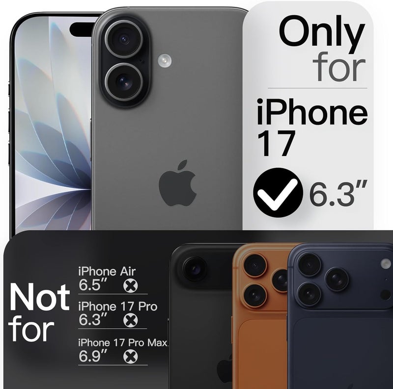 حافظة JETech الرفيعة لـ iPhone 17 مقاس 6.3 بوصة، غطاء هاتف فائق النحافة وخفيف الوزن وبسيط مع حماية عدسة الكاميرا، لمسة نهائية غير لامعة مقاومة لبصمات الأصابع (أخضر منتصف الليل) - Image 2