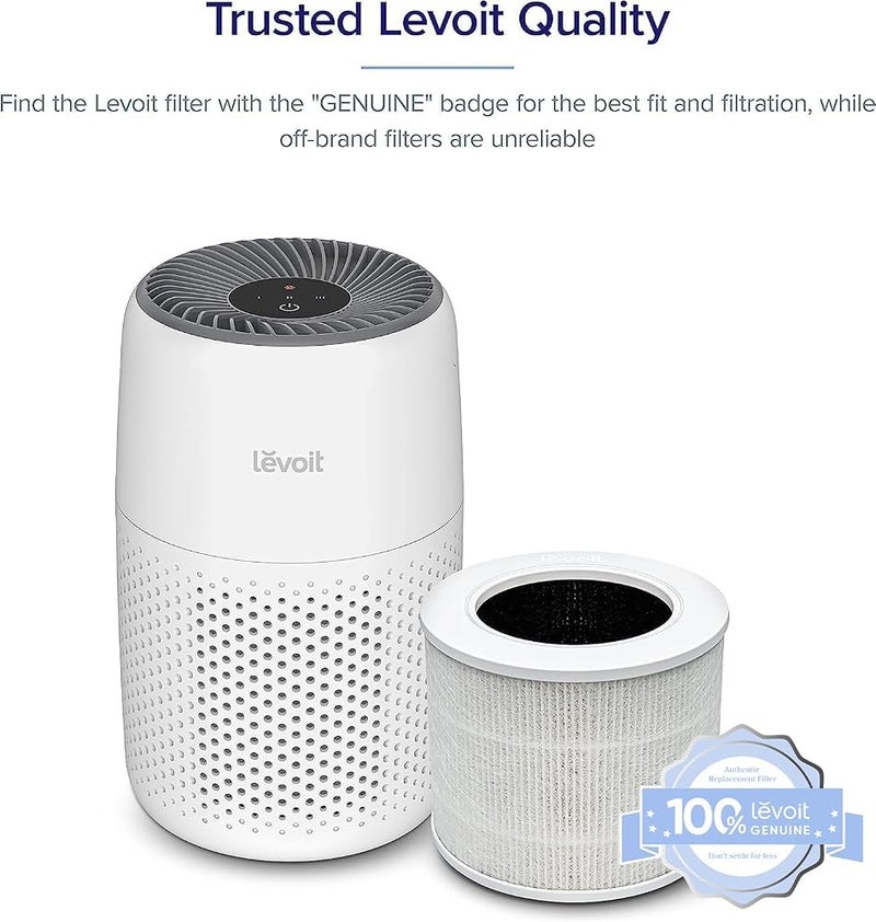 ليفويت { "titleAr": "مرشح استبدال لجهاز تنقية الهواء LEVOIT Core Mini 3 في 1: HEPA، كربون مفعّل عالي الكفاءة، لون أبيض" "detailsAr": "مرشح استبدال رسمي: استخدام مرشحات LEVOIT الأصلية يضمن أداءً ممتازًا لجهاز تنقية الهواء Core Mini ويؤكد أن ما - Image 2