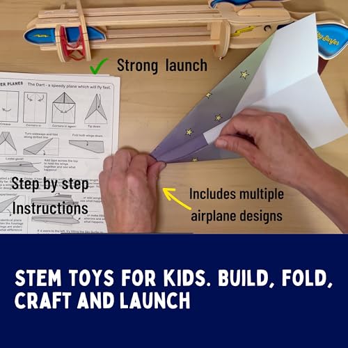 PATHFINDERS STEM Kit – Paper Airplane Launcher | Science Kits for Kids | stem Toys Physics Toys | Kids Engineering kit | Learning Resource - Image 4