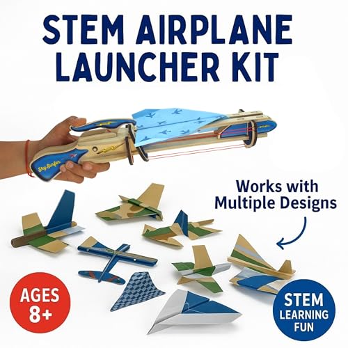 PATHFINDERS STEM Kit – Paper Airplane Launcher | Science Kits for Kids | stem Toys Physics Toys | Kids Engineering kit | Learning Resource - Image 3