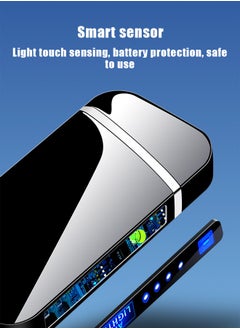 BiuTFon 2025 NEW Dual Arc Plasma Lighter Windproof USB Rechargeable Flameless Lighter with Touch Sensing Function, Rechargeable Electric Slim Lighter No Fuel for Adventure, Camping, Hiking, Traveling, etc  - Image 3