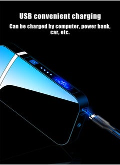 BiuTFon 2025 NEW Dual Arc Plasma Lighter Windproof USB Rechargeable Flameless Lighter with Touch Sensing Function, Rechargeable Electric Slim Lighter No Fuel for Adventure, Camping, Hiking, Traveling, etc  - Image 5