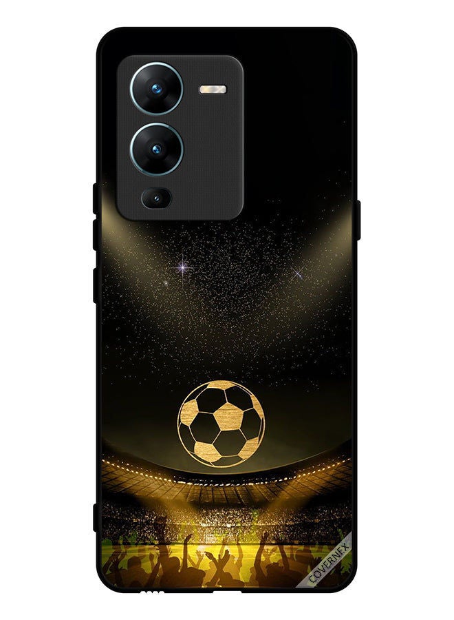 Covernex Protective Case Cover For vivo V25 Pro Black Retro Football Movie Background - Image 1