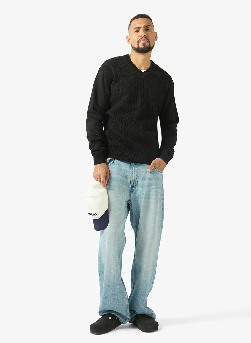 Seventy Five  Casual V Neck Pullover Sweater for Men | Best Price UAE