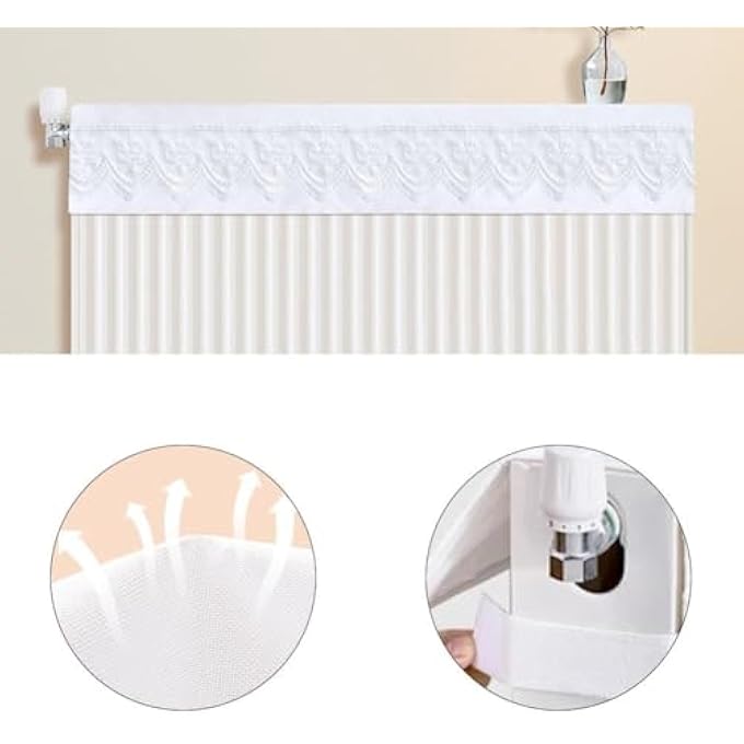 RADIATOR DUST COVER FABRIC RADIATOR PROTECTOR PREVENT DUST BUILD-UP AND KEEP WALLS CLEAN TOP HEATING SHEET DUST COVER (80CM) - Image 3