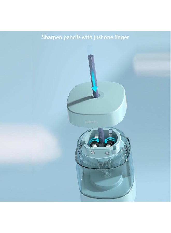 ديلي Deli VA3 USB/Battery Electric Sharpener with Tungsten Blade, 100-Pencil Capac - Image 4