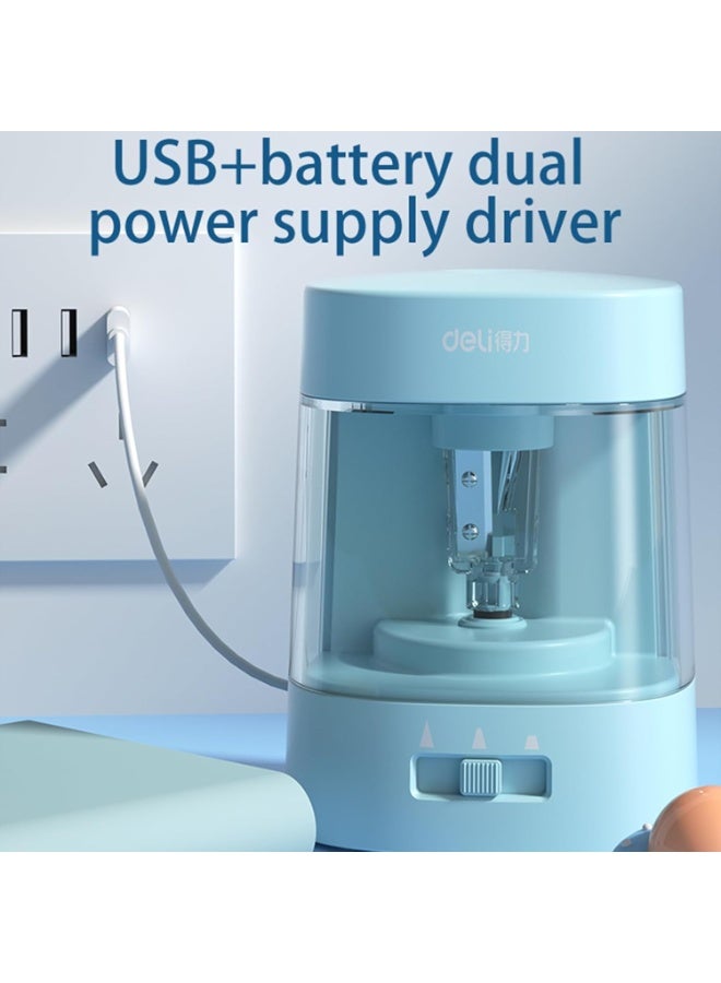 ديلي Deli VA3 USB/Battery Electric Sharpener with Tungsten Blade, 100-Pencil Capac - Image 2