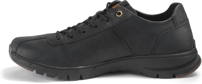 CATERPILLAR أحذية جلدية سوداء للرجال مزودة بأربطة - Image 3