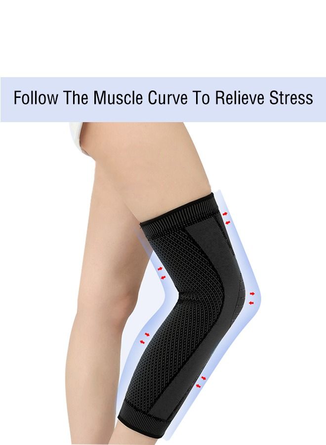 Ant Breathable Elastic Knee Pad Black 40-45cm  - Image 3