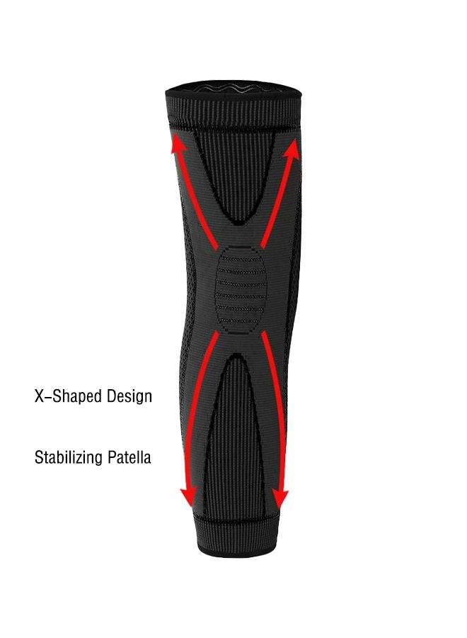 Ant Breathable Elastic Knee Pad Black 40-45cm  - Image 2