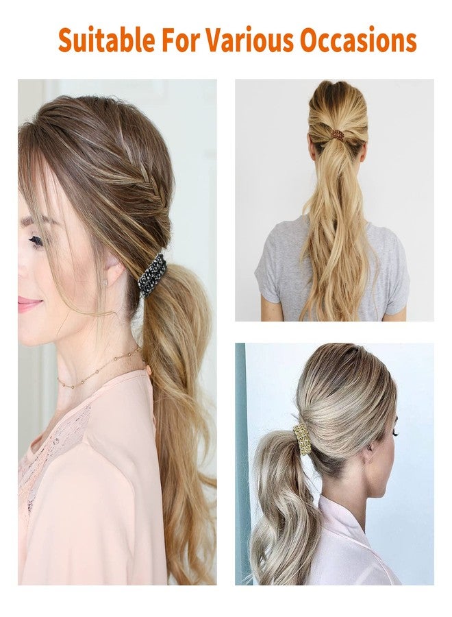 QIUTIMIY Leopard Spiral Hair Ties (6 Pcs) - Coil Ponytail Holders for Thick and All Hair Types, No Crease Phone Cord Design - Image 3