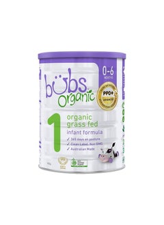 Bubs Organic Grass Fed Infant Formula Stage 1, Infants 0-6 months, Made with Non-GMO Organic Milk, 28.2 Oz