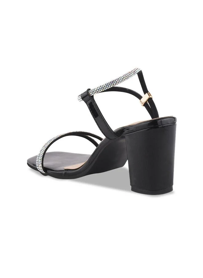 شوتوبيا Shoetopia Girls Textured Party Block Sandals