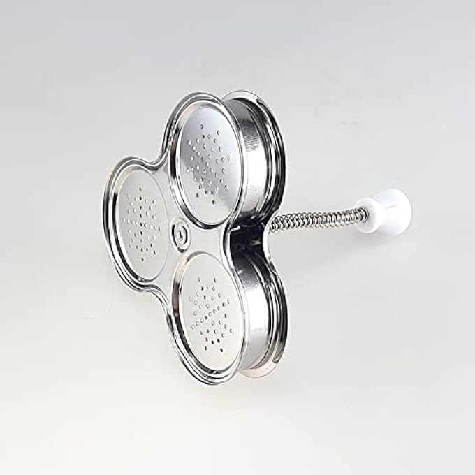 CENPEK Three Grid Stainless Steel Egg Cooker Poached Egg Pan Maker Steam Basket For Egg Cooking NonStick Stainless Steel Poached Egg Cups With Holes For Kitchen Accessories Silver - Image 5