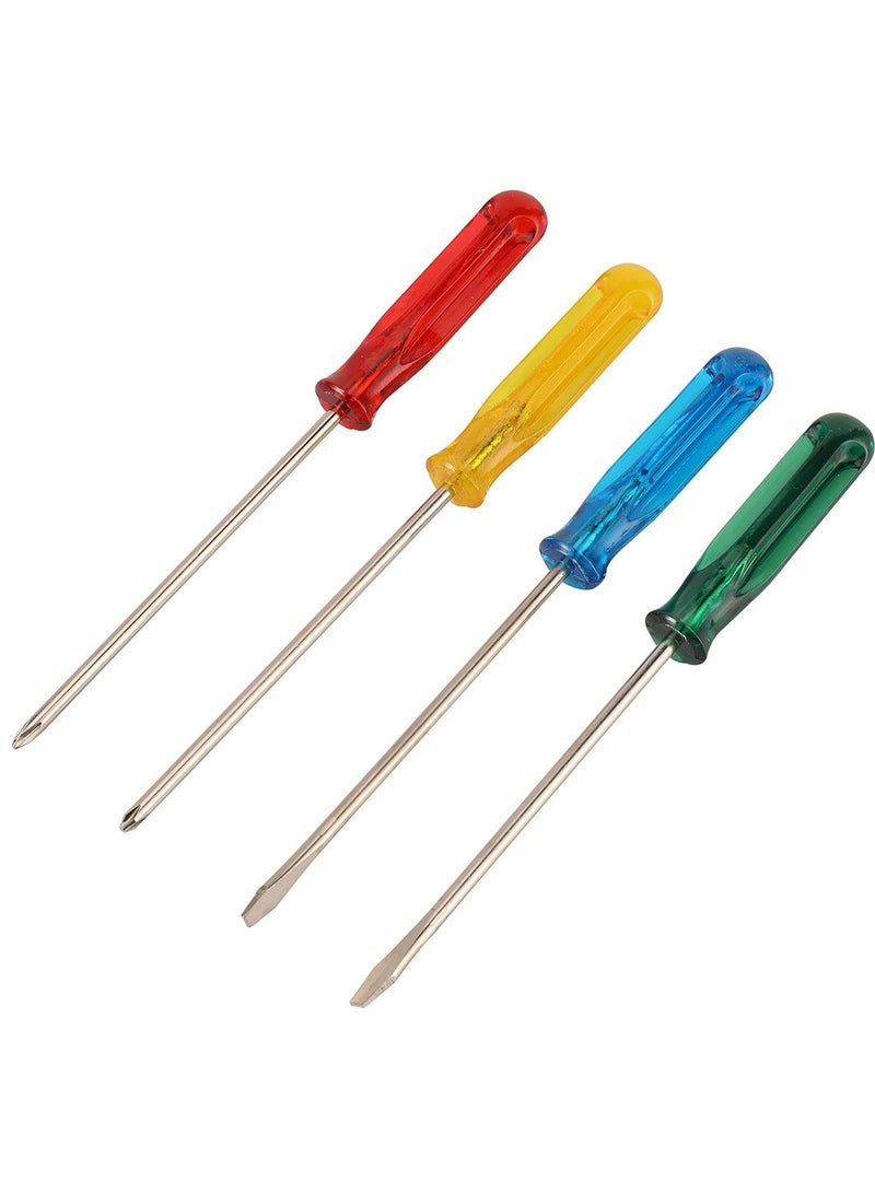 BMB tools Screwdriver Set Multicolor 4 Piece |Professional Cushion Grip| Screwdrivers for Home Repair, Improvement, Craft|Phillips Head Screwdriver and Flat Head Screwdriver, Slotted - Image 1