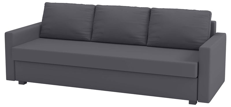 Cotton Dark Gray Friheten Sleeper Sofa Cover Replacement is Custom Made Compatible with IKEA Friheten 3 Seat Sofa Bed Slipcover