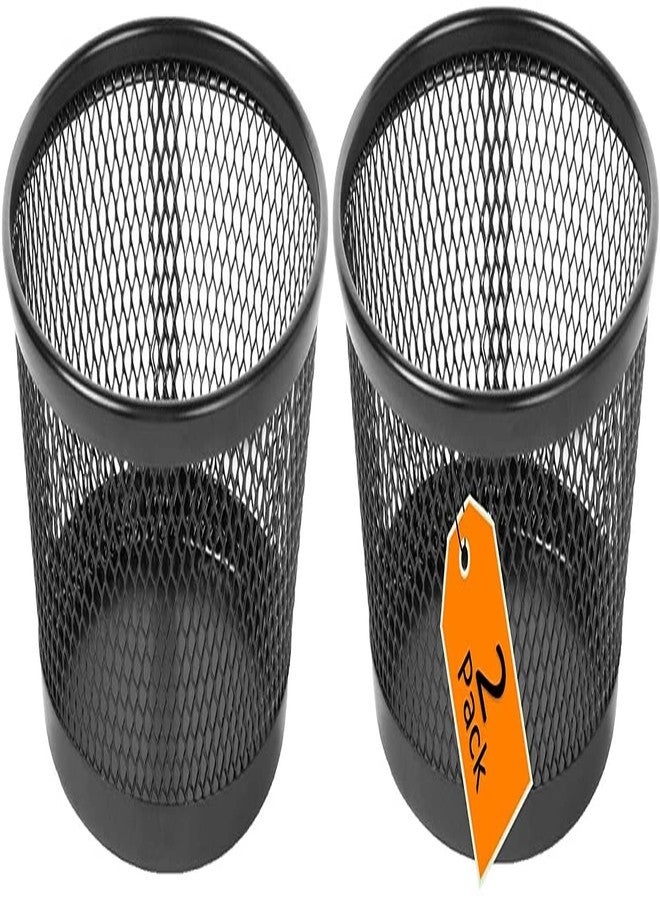 1InTheOffice Mesh Paper Clip Holder for Desk, Paperclip Holder, 2 Pack - Image 1