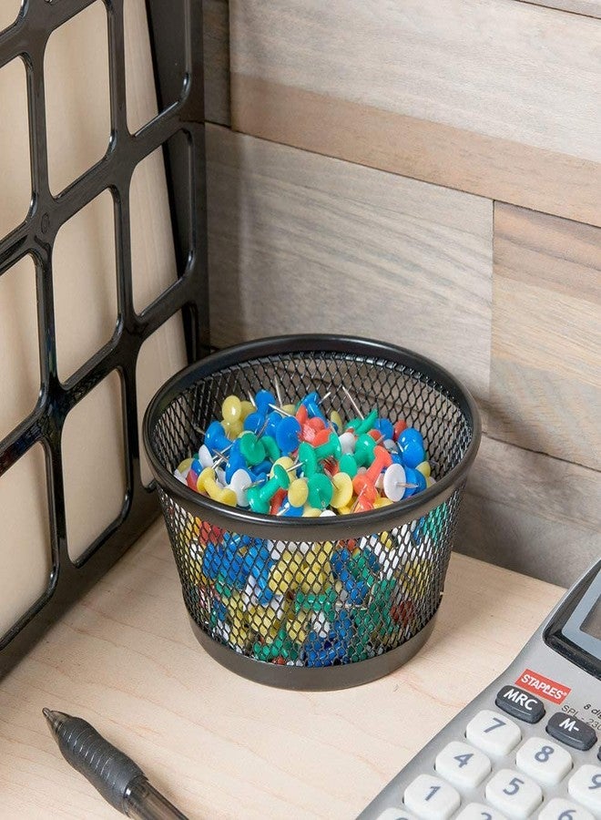1InTheOffice Mesh Paper Clip Holder for Desk, Paperclip Holder, 2 Pack - Image 4