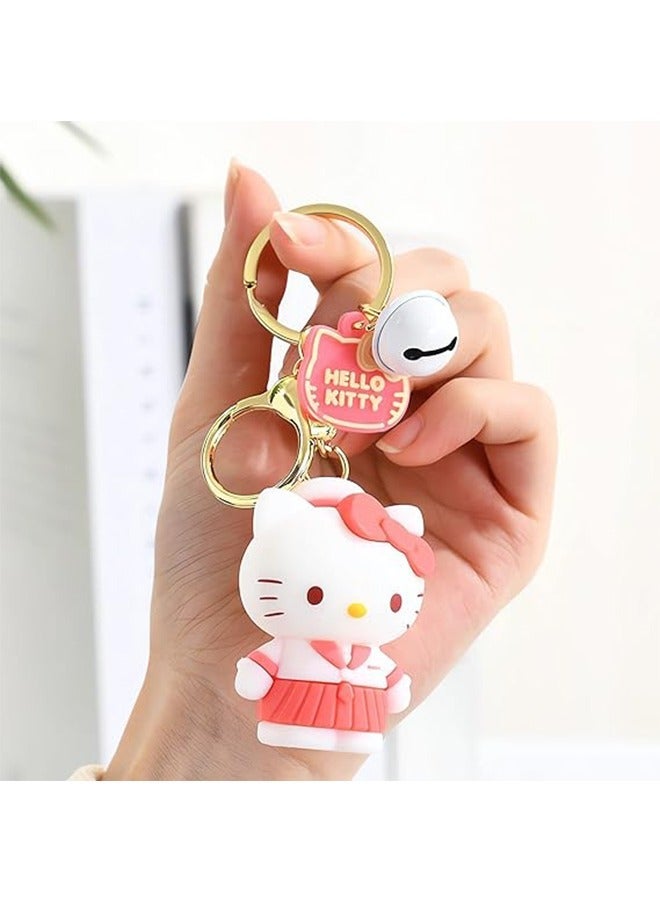 Hello Kitty Soft Rubber Doll Keychain,Kitty charms, Key Chains Women For Car Keys，Bag Purse Backpack Accessories - Image 3