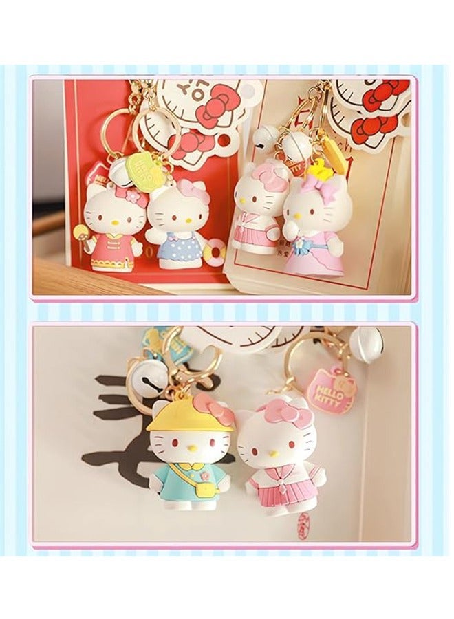 Hello Kitty Soft Rubber Doll Keychain,Kitty charms, Key Chains Women For Car Keys，Bag Purse Backpack Accessories - Image 4