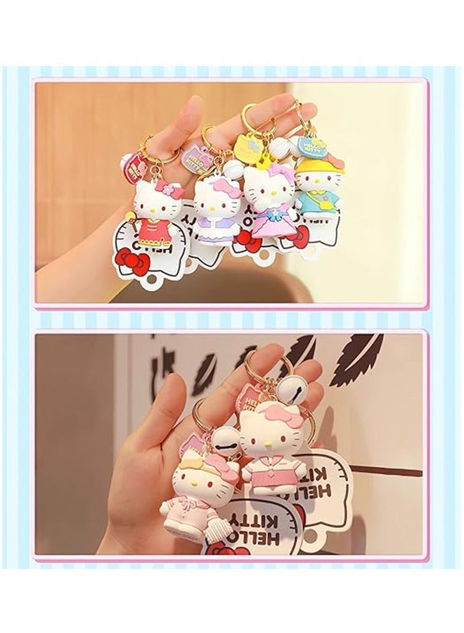 Hello Kitty Soft Rubber Doll Keychain,Kitty charms, Key Chains Women For Car Keys，Bag Purse Backpack Accessories - Image 5