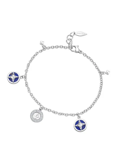 POLICE Lucky Star Bracelet for Women Stainless Steel with LapisPEJLB0002003