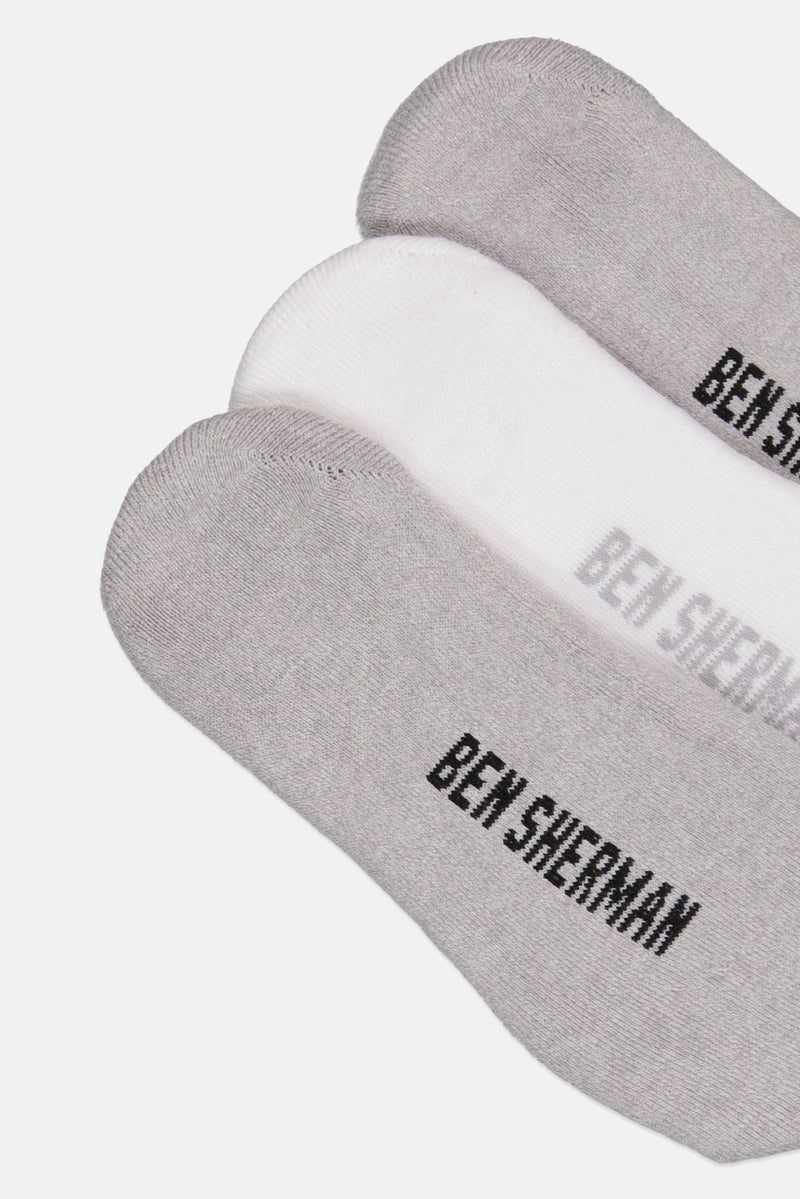 Ben Sherman Men 8 Pairs Brand Logo No Show Cut Socks, Multicolor  - Image 3